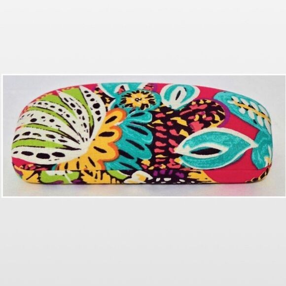 Vera Bradley Glasses Case Clamshell Hardcase Floral Print Multicolored - Picture 1 of 13